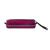 Leather pencil case, 'Cusco Bloom' - Magenta Leather Pencil Case with Hand Painted Flower (image 2c) thumbail