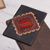 Leather passport cover, 'Inca Traveler' - Dark Brown Leather Passport Cover with Incan Cross Design thumbail