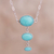 Amazonite pendant necklace, 'Blue Empire' - Amazonite and Sterling Silver Pendant Necklace from Mexico (image 2) thumbail
