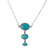 Amazonite pendant necklace, 'Blue Empire' - Amazonite and Sterling Silver Pendant Necklace from Mexico thumbail