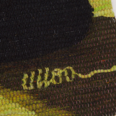 Wandteppich aus Wolle - mehrfarbiger Anden-Trio-Wandteppich aus 100 % Wolle