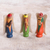 Ceramic figurines, 'Andean Angels' (set of 3) - Three Hand-Painted Ceramic Angel Figurines from Peru (image 2) thumbail