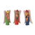 Ceramic figurines, 'Andean Angels' (set of 3) - Three Hand-Painted Ceramic Angel Figurines from Peru thumbail