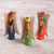 Ceramic figurines, 'Andean Angels' (set of 3) - Three Hand-Painted Ceramic Angel Figurines from Peru (image 2b) thumbail