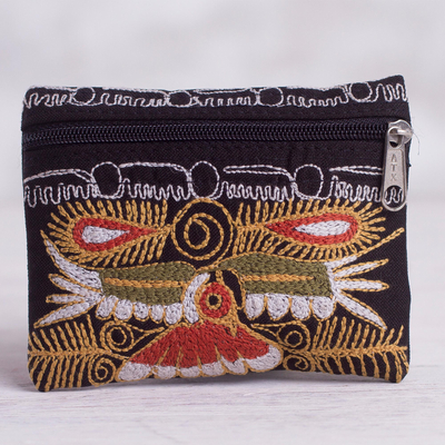Monedero bordado - Monedero bordado hecho a mano de Perú