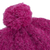 Alpaca blend hat, 'Attractive Magenta' - Knit Alpaca Blend Boucle Hat in Magenta from Peru (image 2f) thumbail