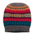 100% alpaca hat, 'Multicolored Inca' - Multicolored Knit 100% Alpaca Hat from Peru (image 2b) thumbail