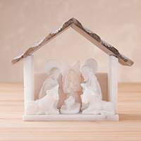 Featured review for Huamanga stone nativity scene, Traditional Nativity in Brown