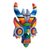 Ceramic mask, 'Rainbow Demon' - Handcrafted Ceramic Mask (image 2c) thumbail