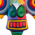 Ceramic mask, 'Rainbow Demon' - Handcrafted Ceramic Mask (image 2f) thumbail