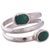 Chrysocolla wrap ring, 'Double Embrace' - Handcrafted Green-Blue Chrysocolla Wrap Ring (image 2c) thumbail