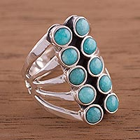 Featured review for Amazonite cocktail ring, Spirited Balance