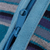 Alpaca blend backpack, 'Valley Travels' - Turquoise Striped Handwoven Alpaca Blend Expandable Backpack (image 2g) thumbail