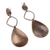 Bronze plated dangle earrings, 'Bronze Desire' - Artisan Crafted Long Dangle Earrings with a Textured Finish (image 2d) thumbail