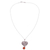 Carnelian pendant necklace, 'Heart Aflame' - Heart-Shaped Carnelian Pendant Necklace from Peru (image 2a) thumbail