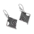 Sterling silver dangle earrings, 'Freeform Beauty' - Peruvian Modern Style Sterling Silver Dangle Earrings