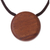 Chrysocolla pendant necklace, 'Pebble Pool' - Recycled Hualtaco Wood and Chrysocolla Pendant Necklace (image 2d) thumbail