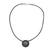Chrysocolla pendant necklace, 'Pebble Pool' - Recycled Hualtaco Wood and Chrysocolla Pendant Necklace (image 2e) thumbail
