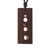 Reversible wood pendant necklace, 'Glimpses' - Reversible Rectangular Recycled Wood Modern Pendant Necklace (image 2a) thumbail