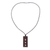Reversible wood pendant necklace, 'Glimpses' - Reversible Rectangular Recycled Wood Modern Pendant Necklace (image 2f) thumbail