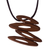 Wood pendant necklace, 'Leaning Abstract' - Handcrafted Wood Pendant Necklace from Peru (image 2a) thumbail