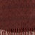 Bufanda 100% alpaca - Bufanda tejida 100% alpaca con diseño sutil de diamantes en marrón anaranjado