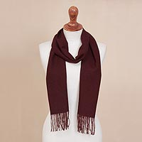 Featured review for 100% alpaca scarf, Vintners Choice