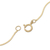 Gold plated sterling silver pendant necklace, 'Crescent Twinkle' - Gold Plated Sterling Silver Crescent Moon Necklace from Peru