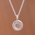Quartz pendant necklace, 'Circular Treasure' - Circular Quartz Pendant Necklace from Peru thumbail