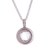 Quartz pendant necklace, 'Circular Treasure' - Circular Quartz Pendant Necklace from Peru (image 2a) thumbail