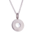 Quartz pendant necklace, 'Circular Treasure' - Circular Quartz Pendant Necklace from Peru (image 2c) thumbail