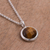 Tiger's eye pendant necklace, 'Circular Treasure' - Circular Tiger's Eye Pendant Necklace from Peru (image 2b) thumbail