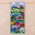 Cotton blend applique wall hanging, 'Flowers in the Valley' - Cotton Blend Flower-Filled Valley Applique Wall Hanging (image 2) thumbail