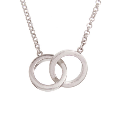 Sterling silver pendant necklace, 'Eternal Union' - Sterling Silver Pendant Necklace Crafted in Peru