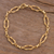 Gold plated sterling silver link bracelet, 'Intertwined Links' - 18k Gold Plated Silver Link Bracelet from Peru (image 2) thumbail