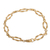Gold plated sterling silver link bracelet, 'Intertwined Links' - 18k Gold Plated Silver Link Bracelet from Peru (image 2d) thumbail