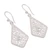 Sterling silver filigree dangle earrings, 'Gleaming Royal Scroll' - Gleaming Sterling Silver Filigree Kite Dangle Earrings