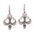 Sterling silver filigree dangle earrings, 'Elaborate Cross in Antique' - Oxidized Sterling Silver Filigree Cross Dangle Earrings (image 2a) thumbail