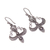Sterling silver filigree dangle earrings, 'Elaborate Cross in Antique' - Oxidized Sterling Silver Filigree Cross Dangle Earrings (image 2c) thumbail