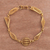 Gold plated sterling silver filigree link bracelet, 'Shapes' - Gold Plated Sterling Silver Filigree Shapes Link Bracelet (image 2) thumbail
