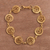 Gold plated sterling silver filigree link bracelet, 'Paisley Spirals' - Gold Plated Sterling Silver Filigree Spirals Link Bracelet (image 2) thumbail
