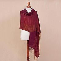 Featured review for Alpaca blend shawl, Inviting Beauty