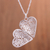 Sterling silver filigree locket necklace, 'Shining Finesse' - Sterling Silver Heart Shaped Filigree Locket Necklace (image 2b) thumbail