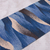 Wool table runner, 'Waves in Motion' - Hand Woven Blue Rectangular Wool Table Runner thumbail