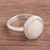 Agate cocktail ring, 'Agate Elegance' - Agate Single Stone Cocktail Ring Crafted in Peru thumbail
