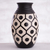 Ceramic decorative vase, 'Chulucanas Geometry' - Geometric Chulucanas Ceramic Decorative Vase from Peru thumbail