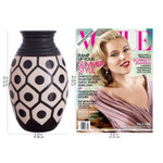 Ceramic decorative vase, 'Chulucanas Geometry' - Geometric Chulucanas Ceramic Decorative Vase from Peru