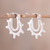 Sterling silver hoop earrings, 'Gleaming Sunrise' - High-Polish Sterling Silver Hoop Earrings Crafted in Peru thumbail
