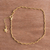 Gold plated sterling silver anklet, 'Moonlit Starfish' - 18k Gold Plated Sterling Silver Starfish Anklet from Peru (image 2) thumbail