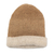 100% alpaca hat, 'Cozy Winter in Tan' - 100% Alpaca Hat in Beige and White from Peru (image 2a) thumbail
